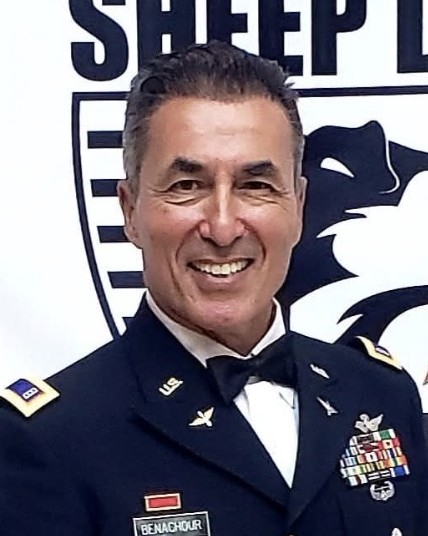 Chakib Benachour photographed in U.S. military dress uniform